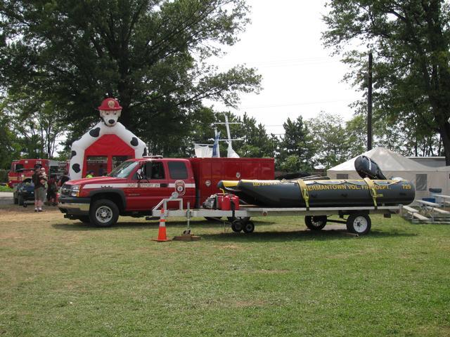 Boat Support & Boat 729 on display at the Montgomery County Fair.