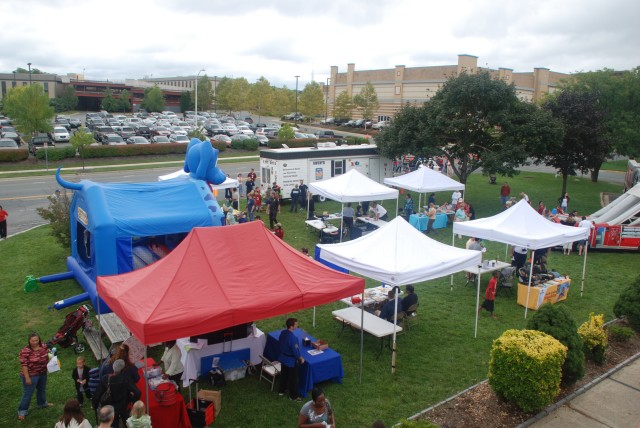 An overview as the event opened.