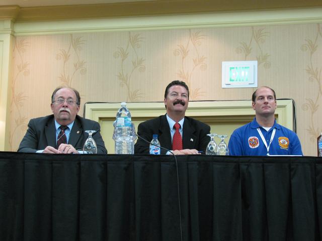 Volunteer Recruitment and Retention Forum with Eric Bernard, Chief David See and Chief Brent Waters  discuss issues during a session at the VCOS Symposium in the Sun 