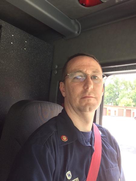 Captain Scott Lindberg driving E729B in the 2014 Gaithersburg Labor Day Parade.